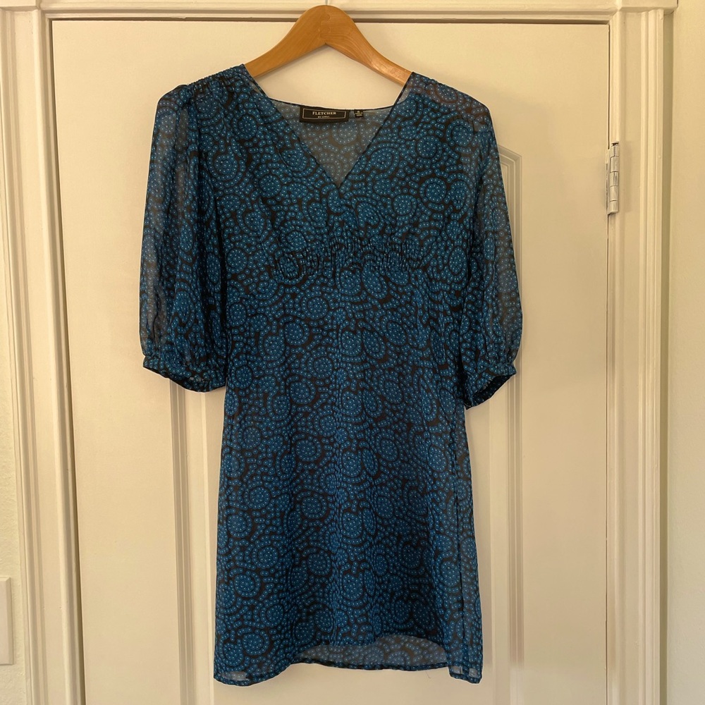 Vintage Fletcher by Lyell Sheer 3/4 sleeve dress